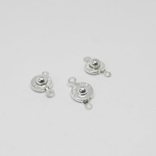 Broche Nautico Plateado 14mm x 8pcs