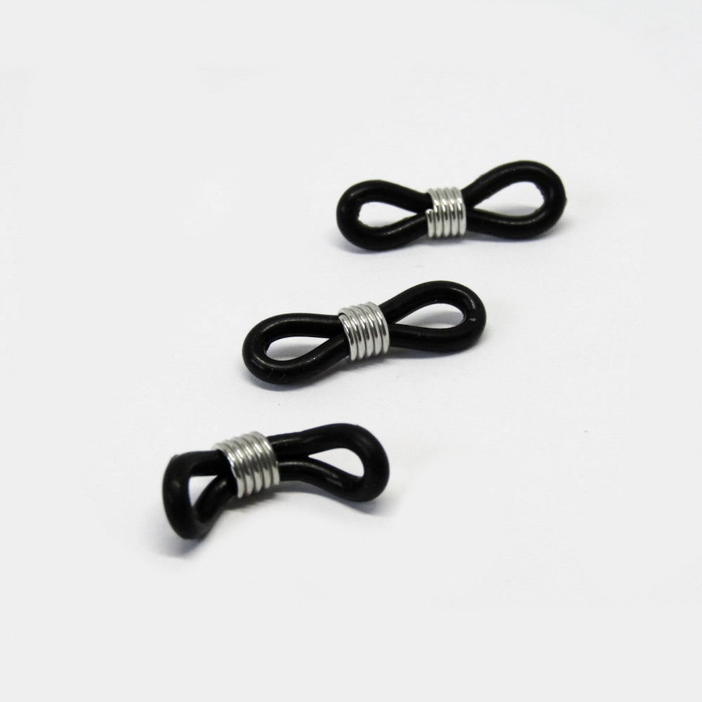 Porta Lente Negro Plateado