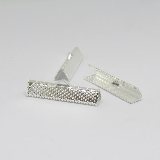 Terminal Maleta 30mm Plateado x 500