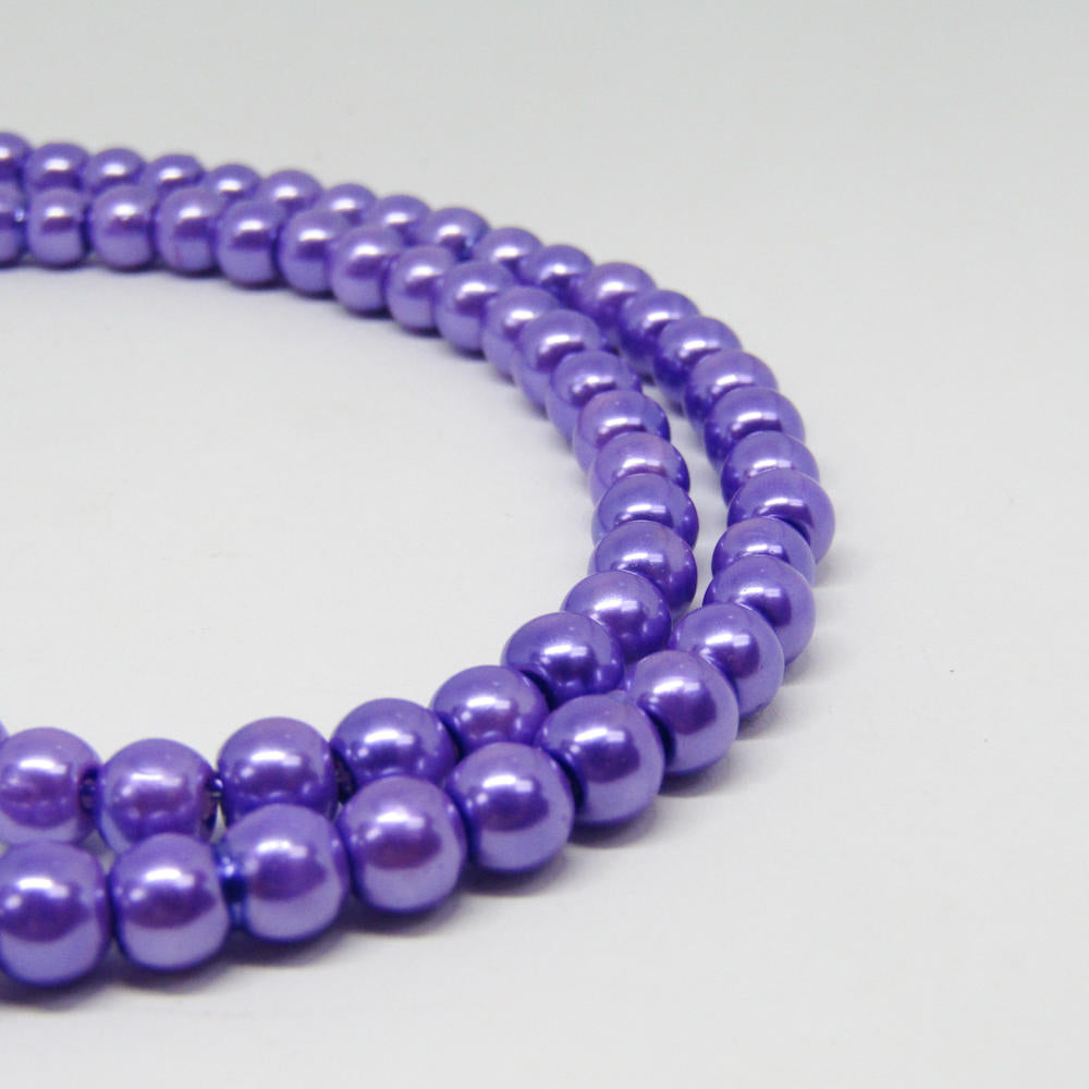 Perla Acrílica 6mm Morado Claro
