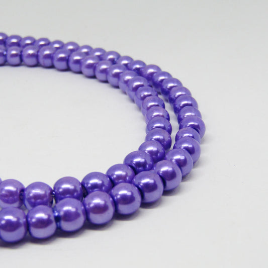 Perla Acrílica 6mm Morado Claro