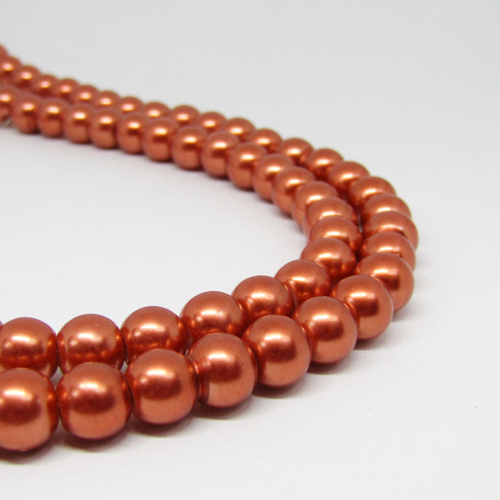 Perla Acrílica 8mm Bronce O39