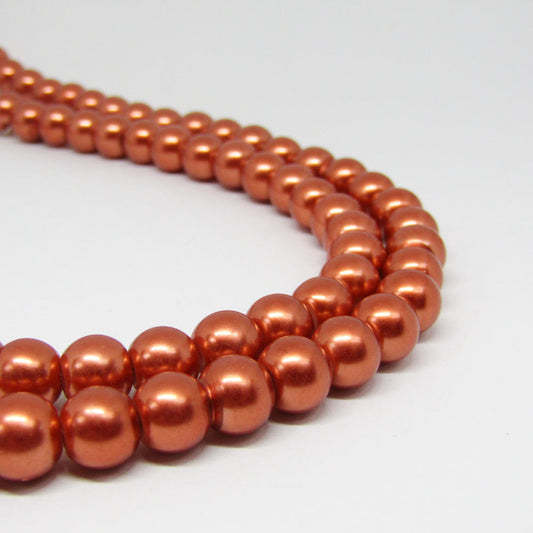 Perla Acrílica 8mm Bronce O39
