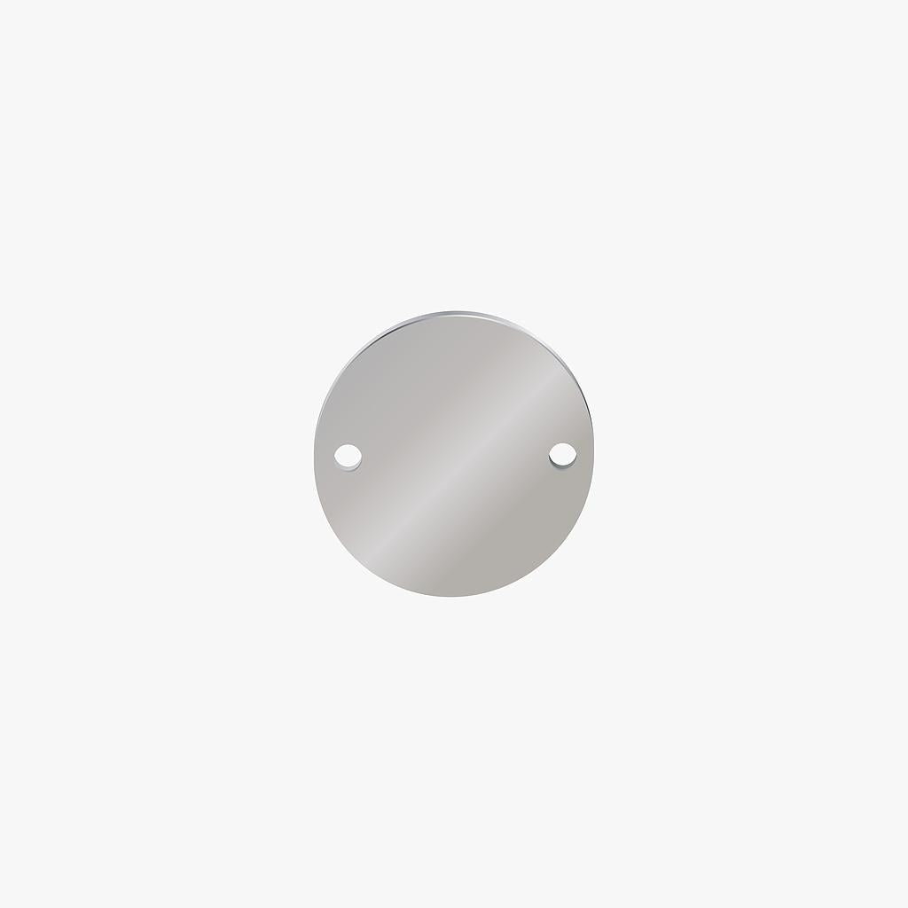 Base Acero 316 Redonda 6pcs 15mm x 1mm 2 Huecos