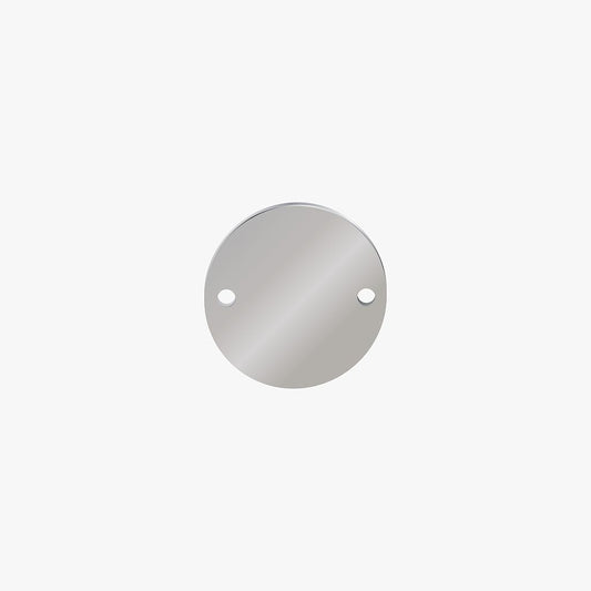 Base Acero 316 Redonda 6pcs 15mm x 1mm 2 Huecos