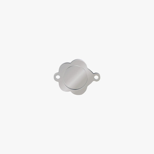 Base Acero 316 Flor 2 Argollas 19mm