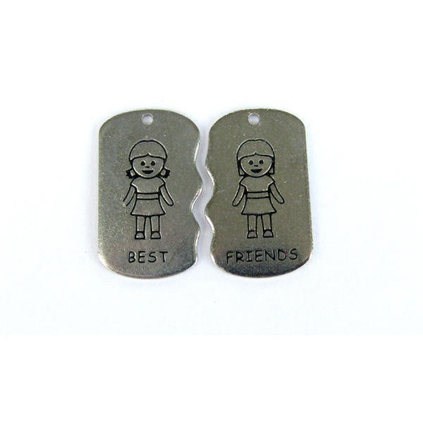 Dijes Niños Best Friends 27x16x1.2mm