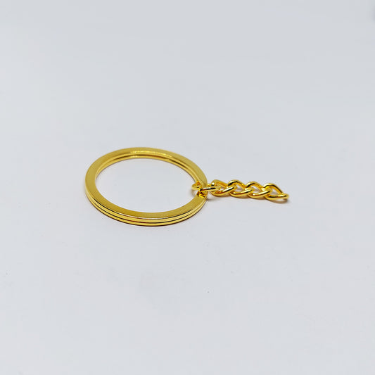 Argolla para Llavero 25mm Dorado 6 pza