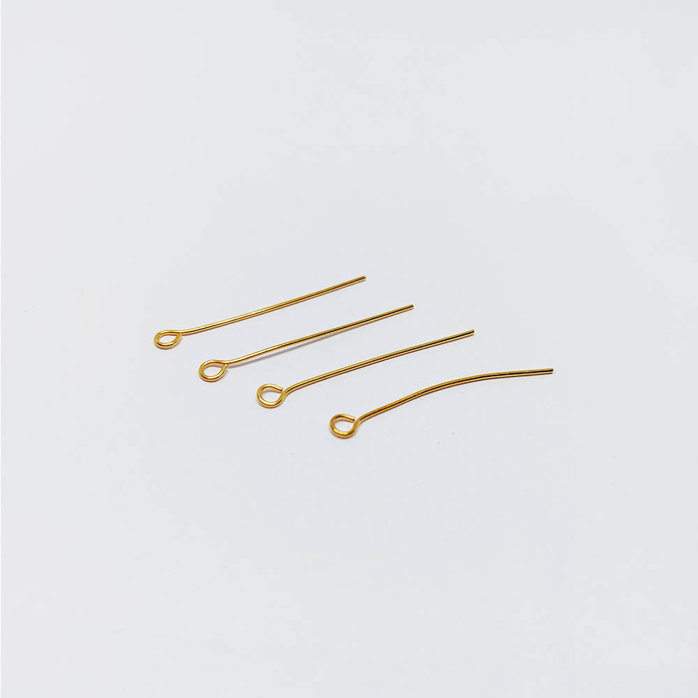 Alfiler Argolla Acero Dorado 3.0