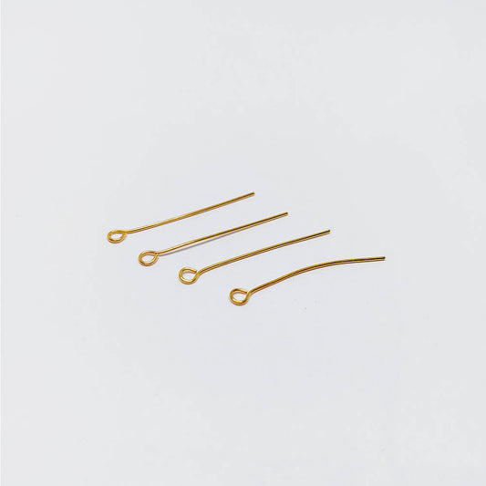 Alfiler Argolla Acero Dorado 3.0