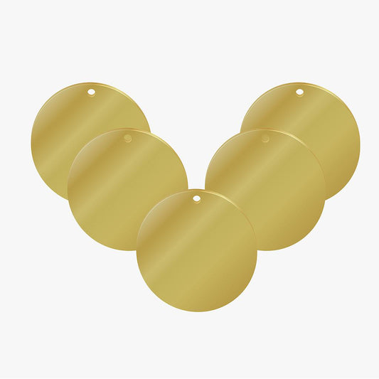 Base Redonda Acero Inoxidable 20mm Dorado
