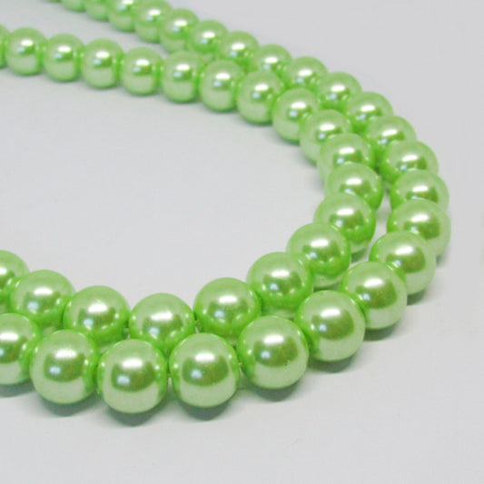 Perla Acrílica Verde Claro 10mm