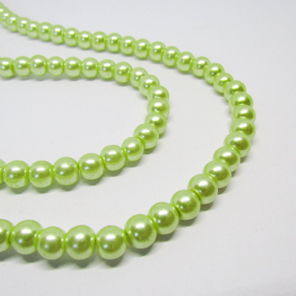 Perla Acrílica Verde Claro 6mm