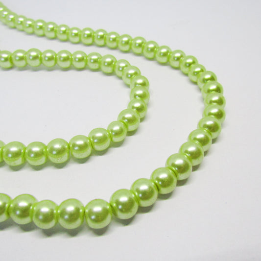 Perla Acrílica Verde Claro 6mm