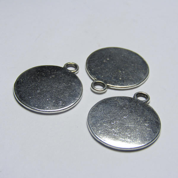 Pewter Grabar Argolla 20mm – Plateado
