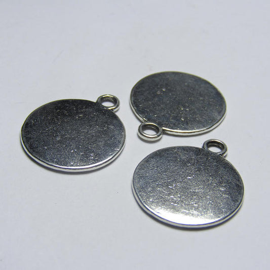 Pewter Grabar Argolla 20mm – Plateado