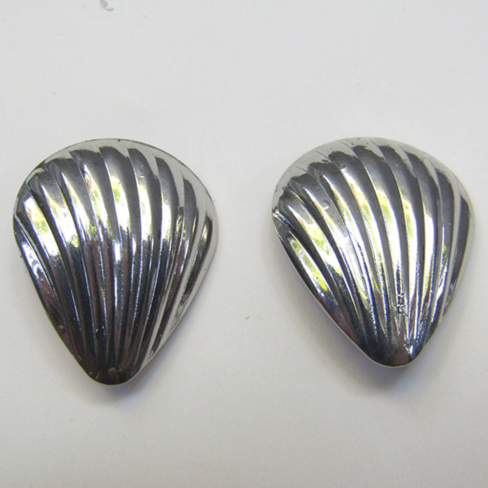 Base Arete Concha Grande – Plateado