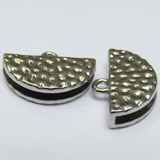 Base Arete Media Luna – Plateado