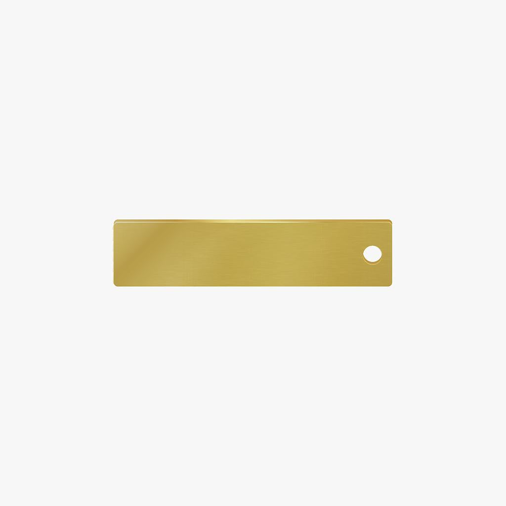 Placa de Acero Dorada 10 x 40mm – Dorado