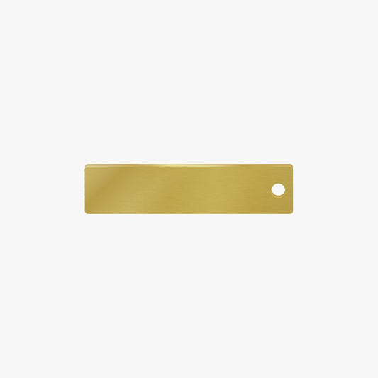 Placa de Acero Dorada 10 x 40mm – Dorado