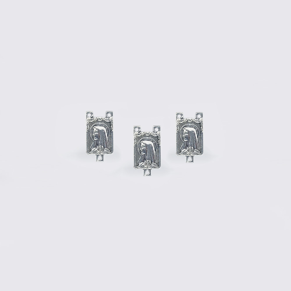 PEWTER ENCUENTRO VIRGEN DE LOURDES 36343 20*10MM