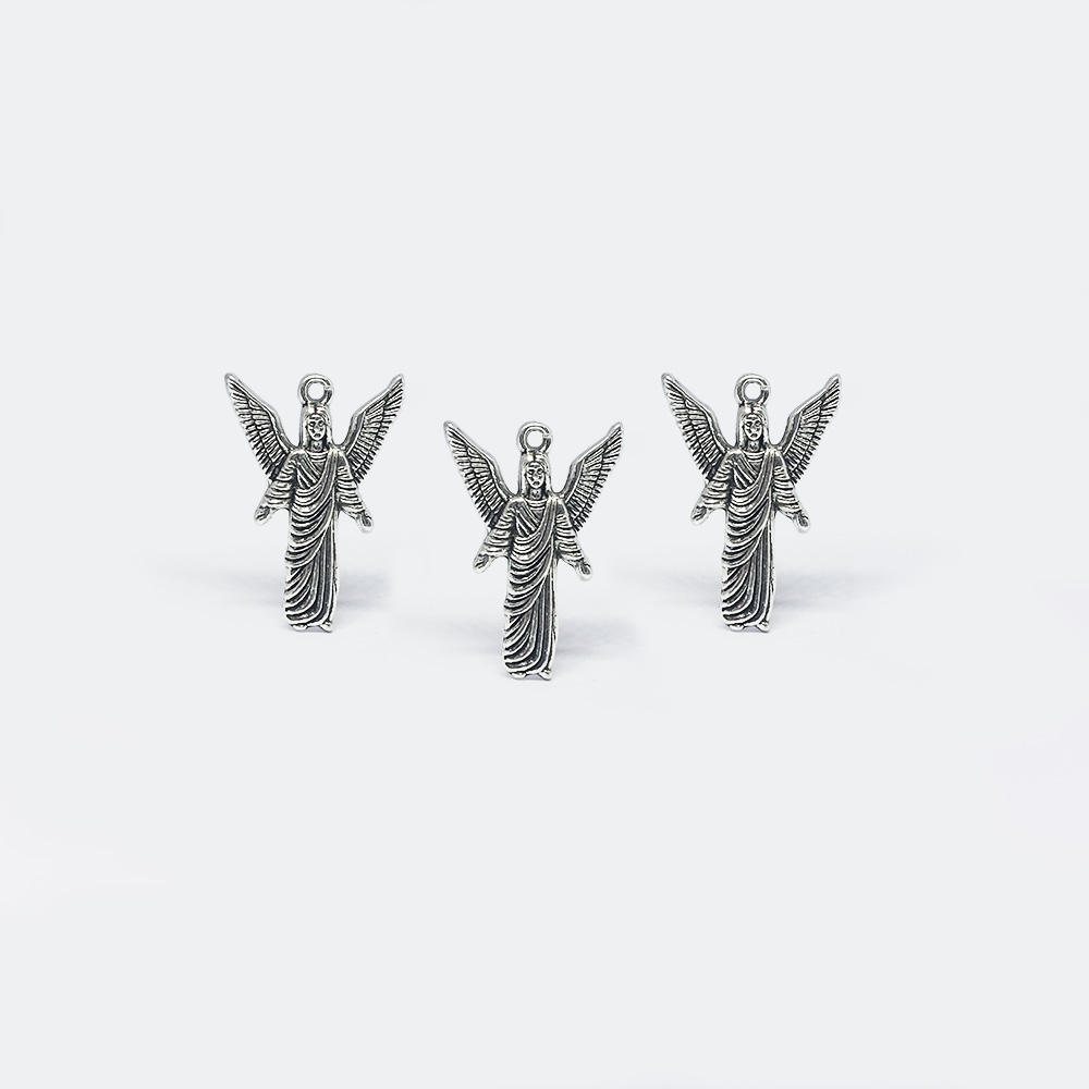 PEWTER DIJE ANGEL GABRIEL 1696 25*17MM