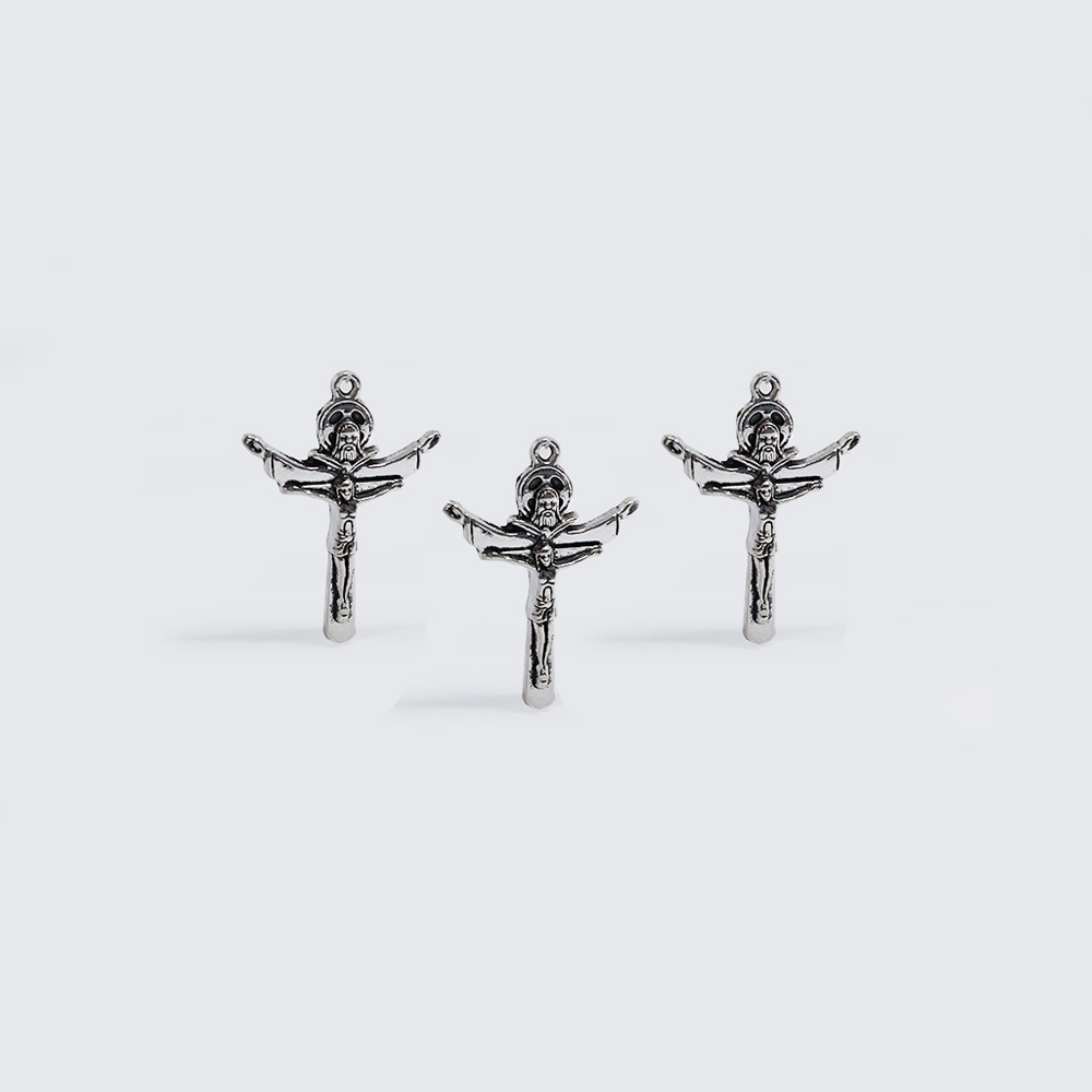 PEWTER CRUCIFIJO SANTISIMA TRINIDAD 30299 33*24MM