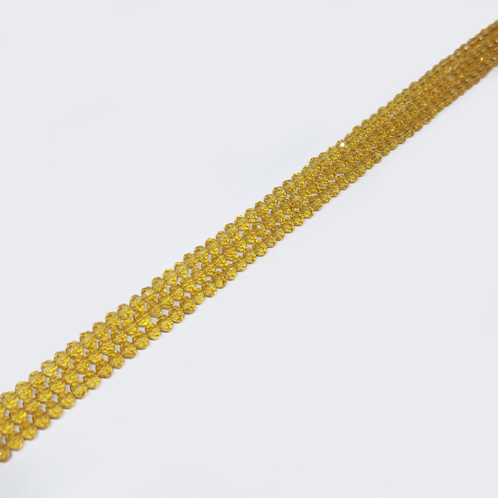 DONA CRISTAL DORADO CLARO TRANSPARENTE 3*4MM
