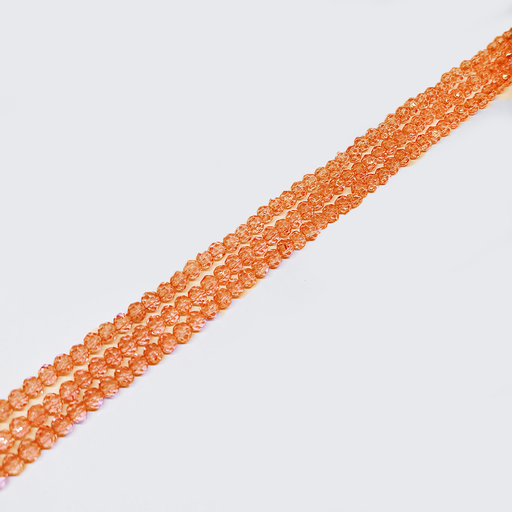 DONA CRISTAL NARANJA TRANSPARENTE 3*4MM