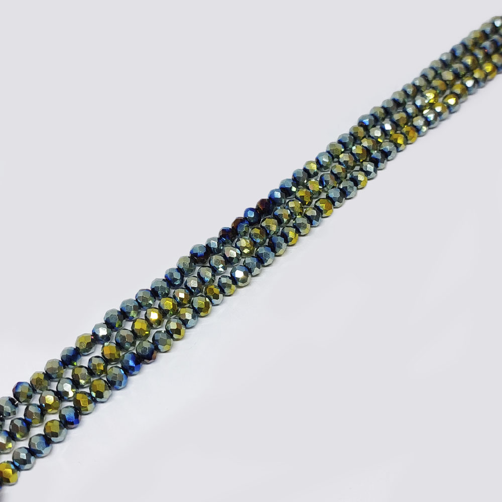 CRISTAL DONA MULTICOLOR METALIZADO 3*4MM