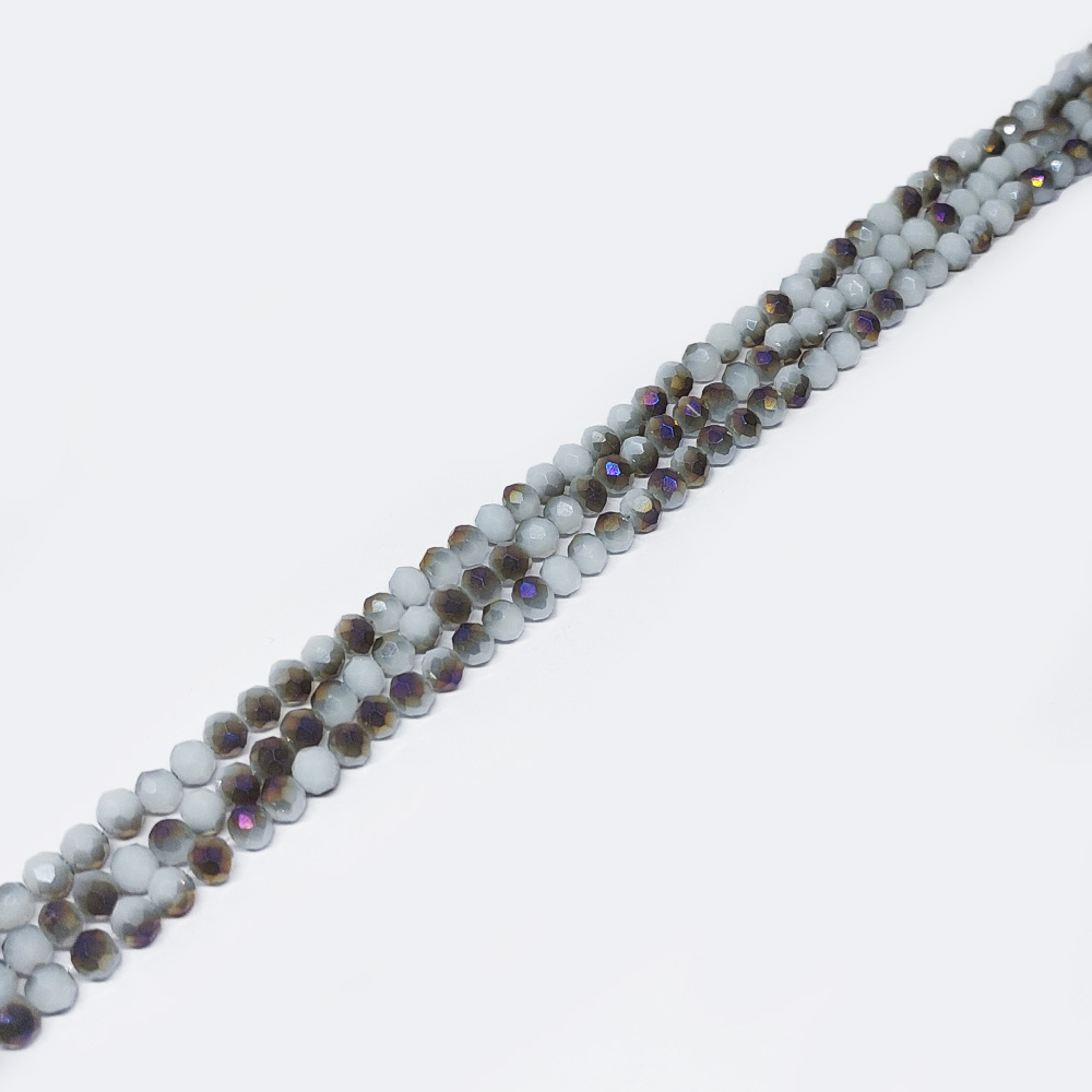 CRISTAL DONA BLANCO-GRIS DOBLE CARA MATE TORNASOL 3*4MM