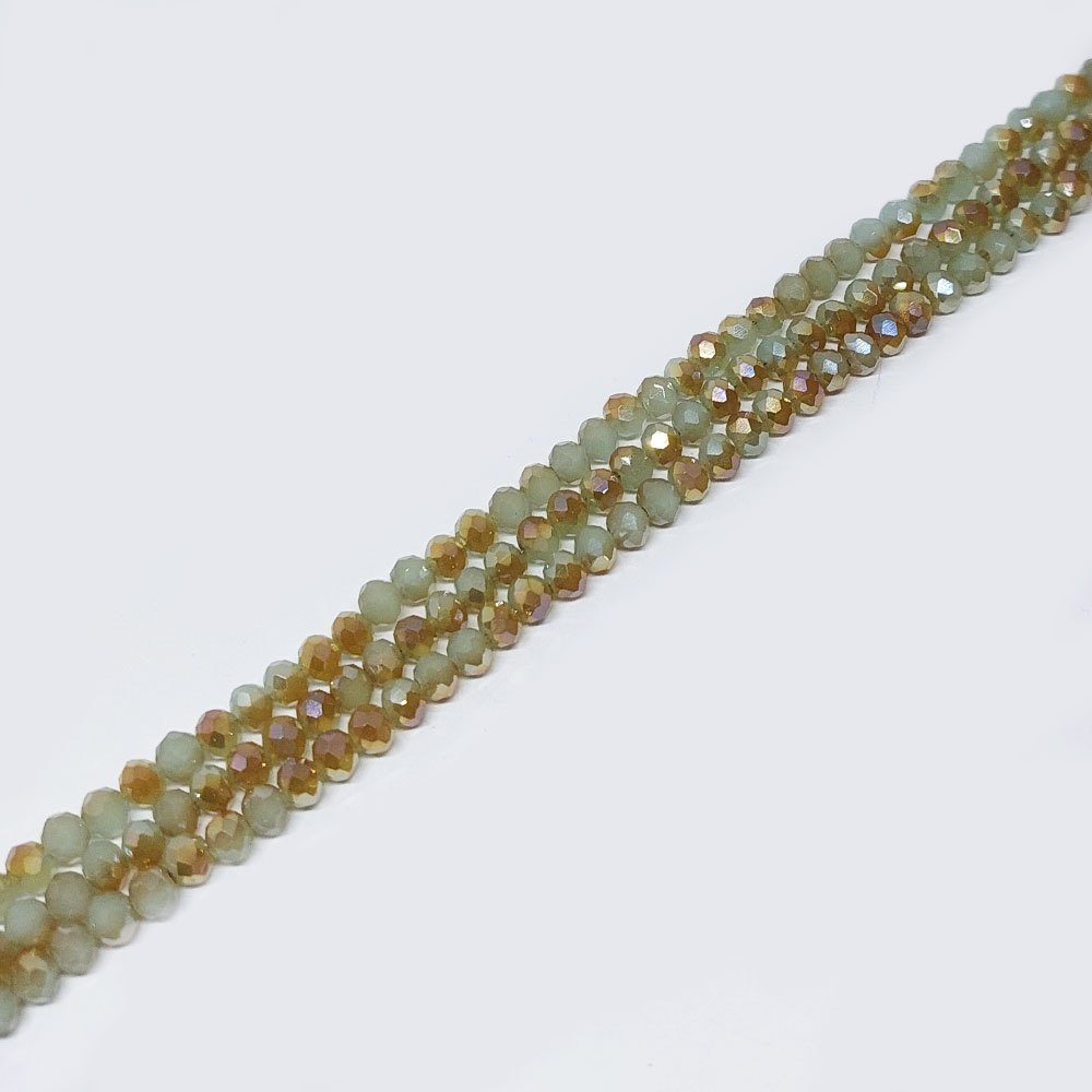CRISTAL DONA VERDE HIELO AHUMADO TORNASOL 3*4MM