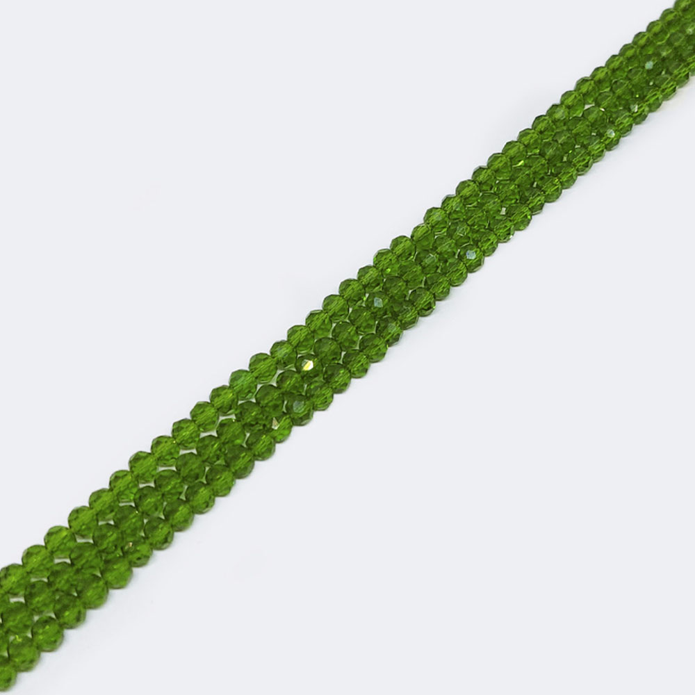 DONA CRISTAL VERDE TRANSPARENTE 7*8MM