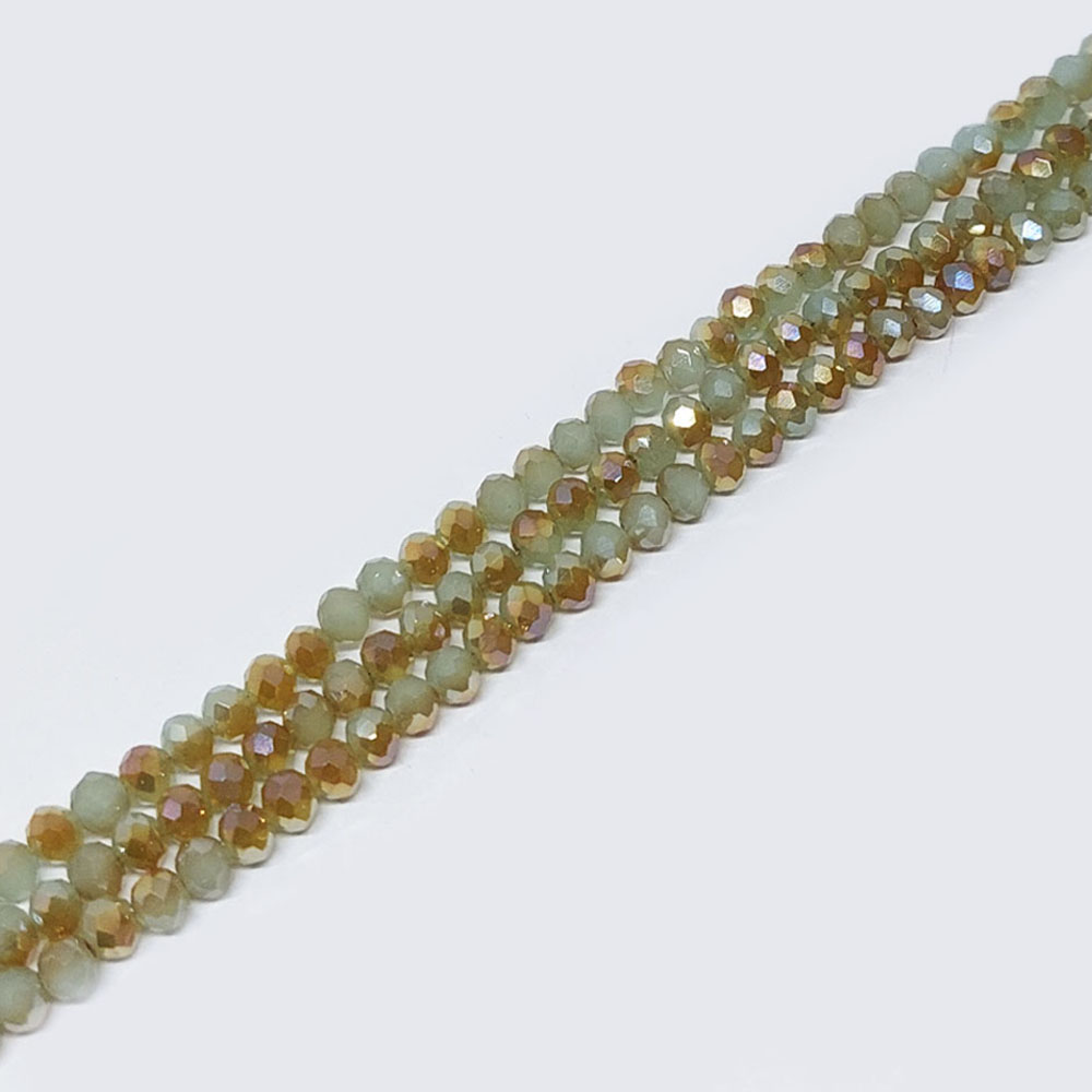 CRISTAL DONA VERDE HIELO-CHAMPAGNE DOBLE CARA TORNASOL 7*8MM