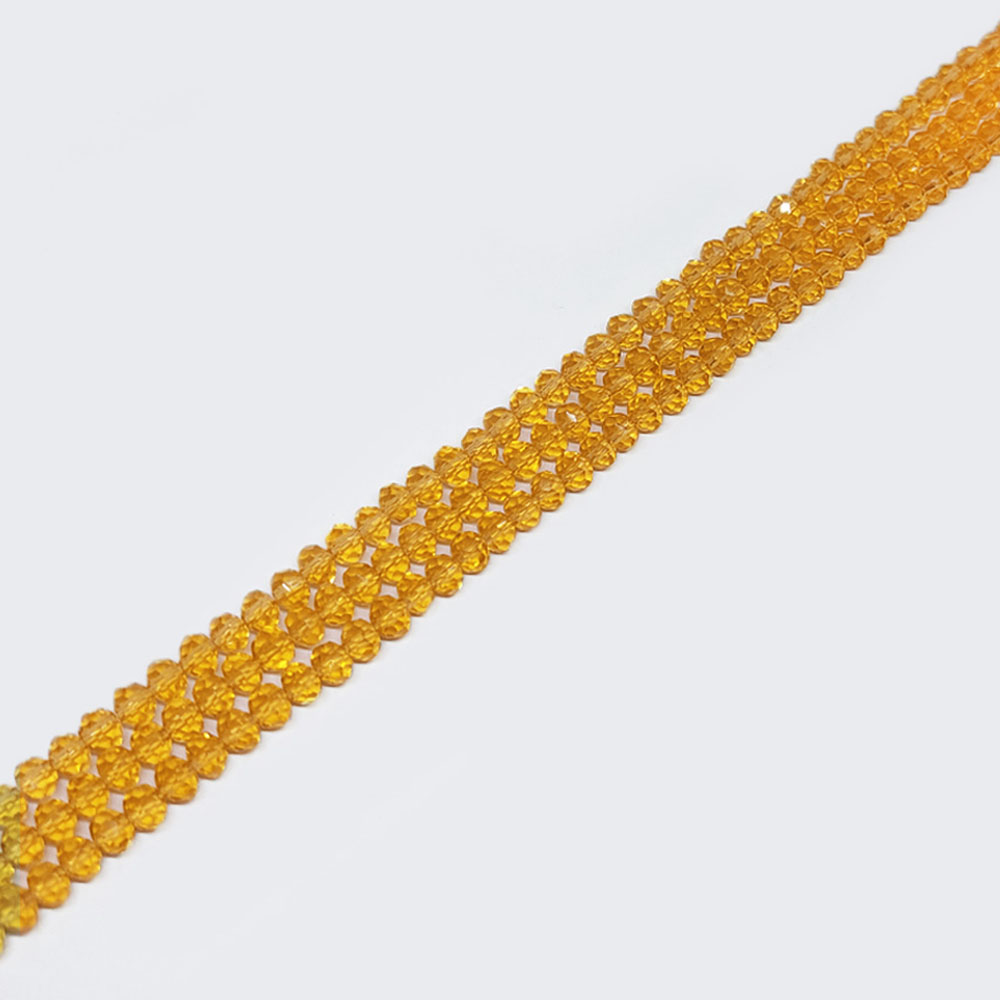 CRISTAL DONA AMARILLO OSCURO TRANSPARENTE 7*8MM