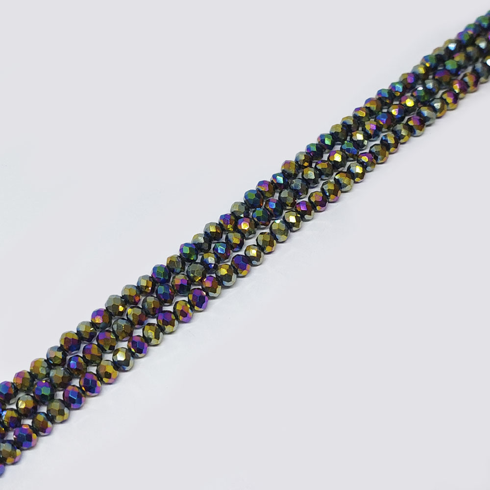 CRISTAL DONA MULTICOLOR TORNASOL METALICO 7*8MM