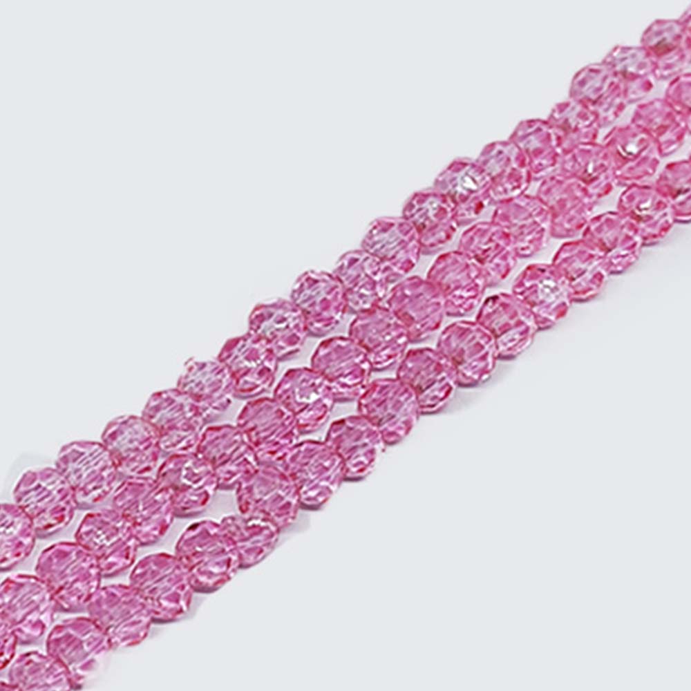 CRISTAL DONA ROSA OSCURO TRANSPARENTE 8*10MM