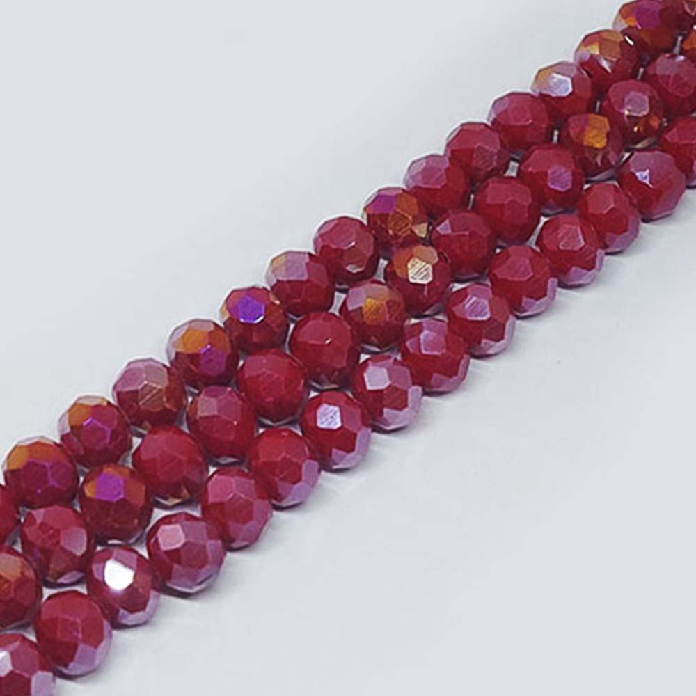 DONA CRISTAL ROJO MATE TORNASOL 8*10MM
