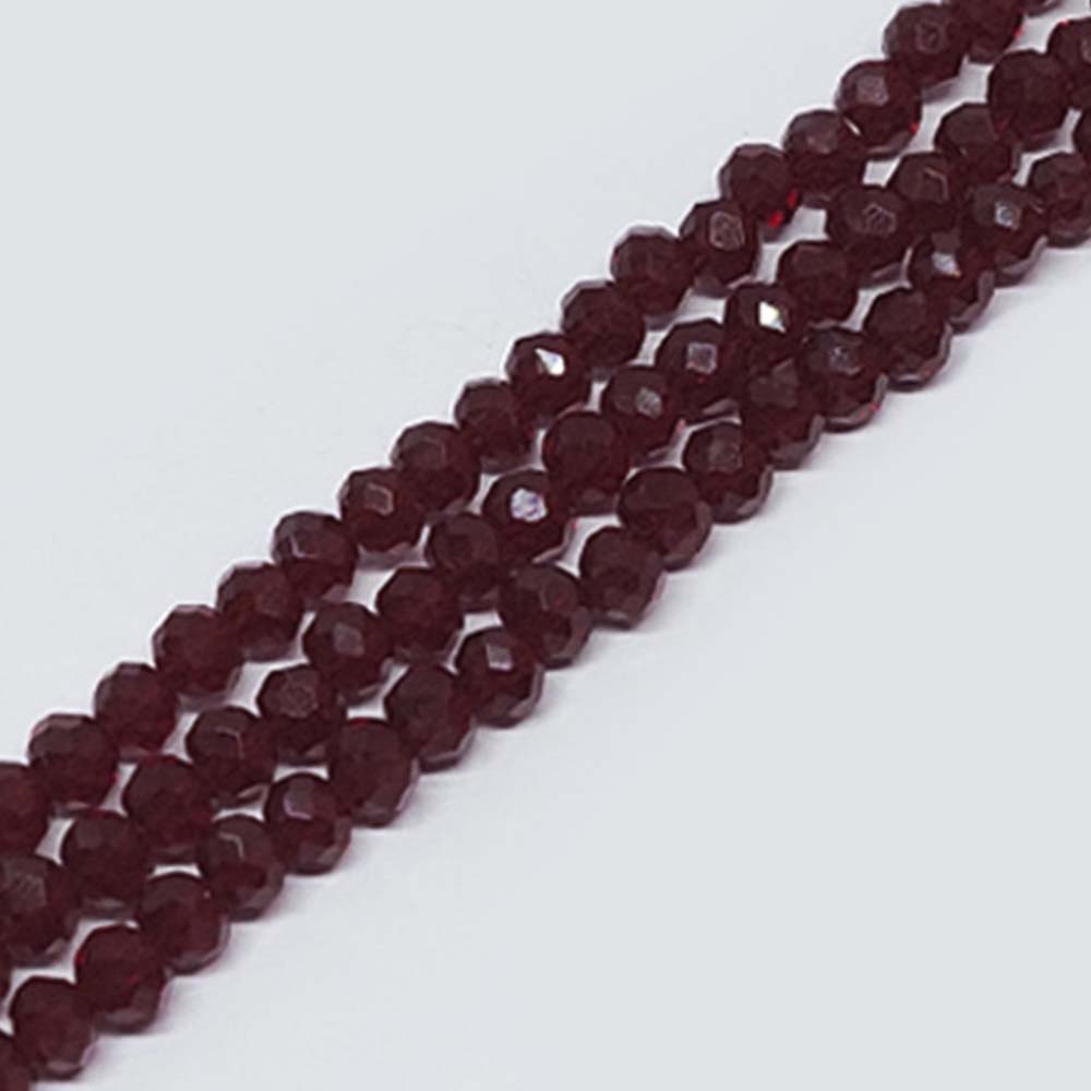 DONA CRISTAL ROJO OSCURO TRANSPARENTE 8*10MM