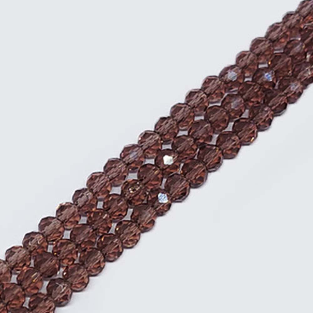 DONA CRISTAL MORADO OSCURO TRANSPARENTE 8*10MM