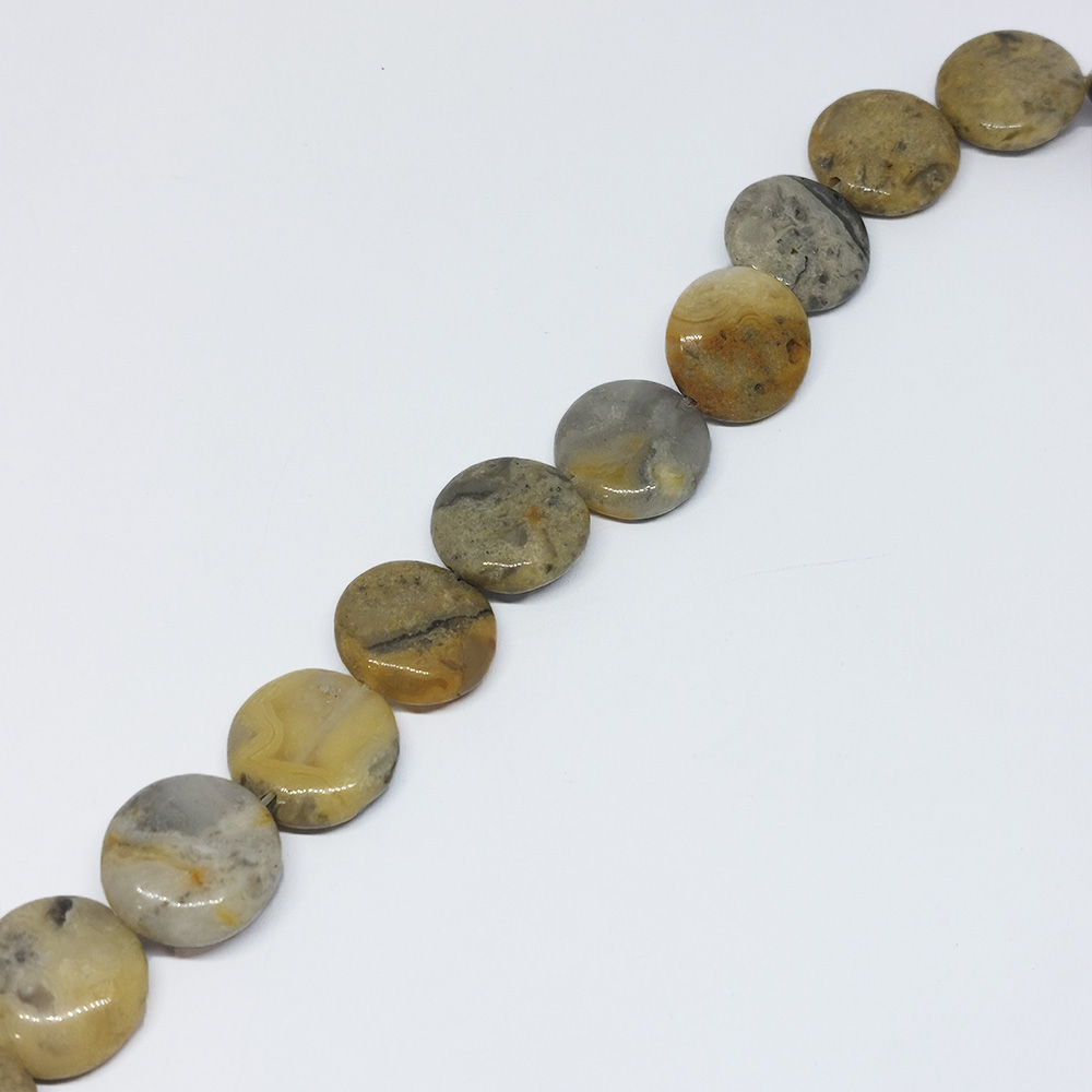 TIRA PIEDRA NATURAL JASPE PICASSO REDONDO 16MM