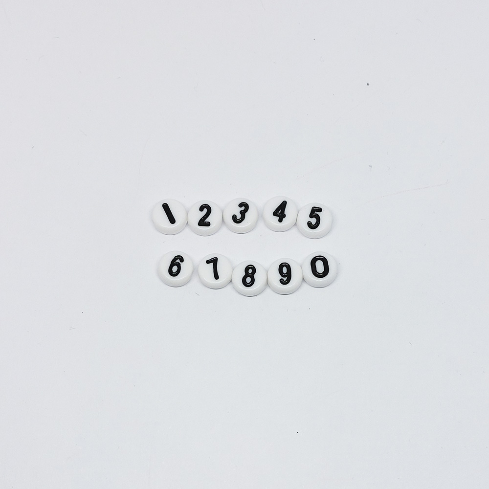 FICHA NUMERO BLANCO-NEGRO