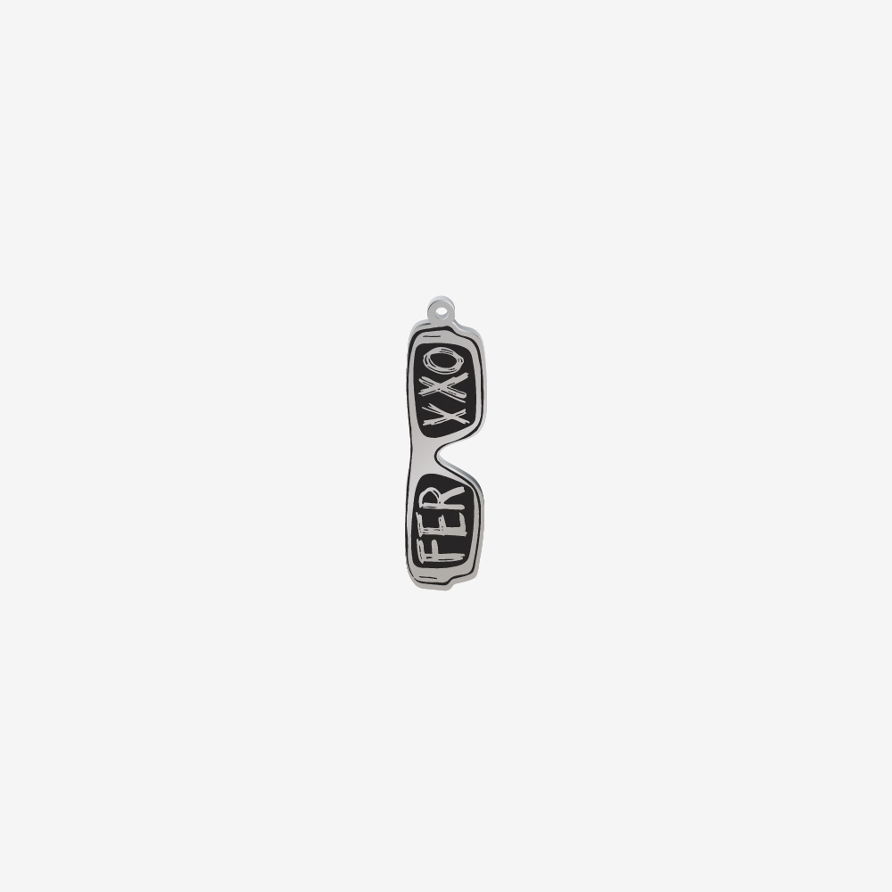 DIJE ACERO GAFAS-FERXXO PLATEADO 43*12MM *2MM 1 ARGOLLA