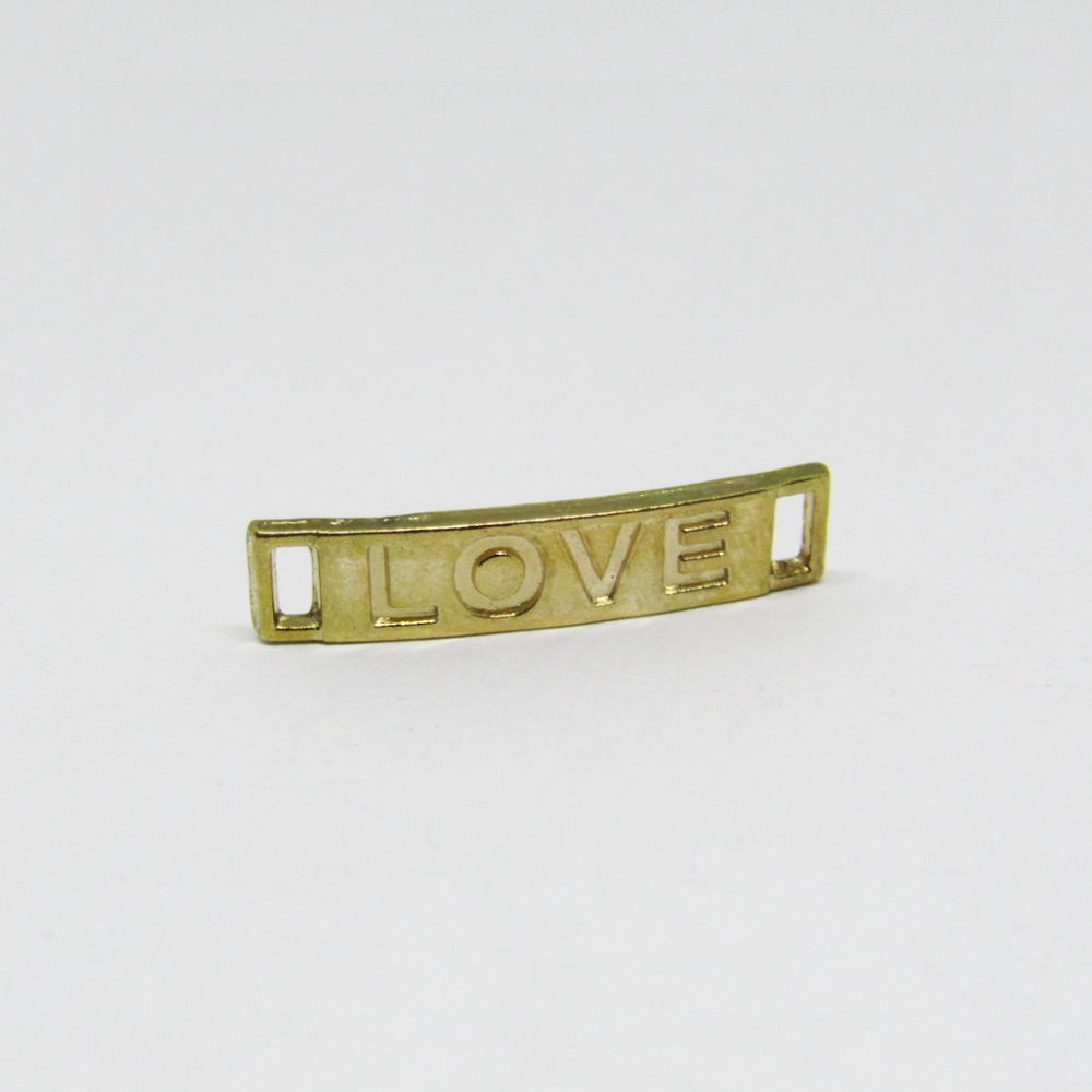 PLACA LOVE 11628 DORADO