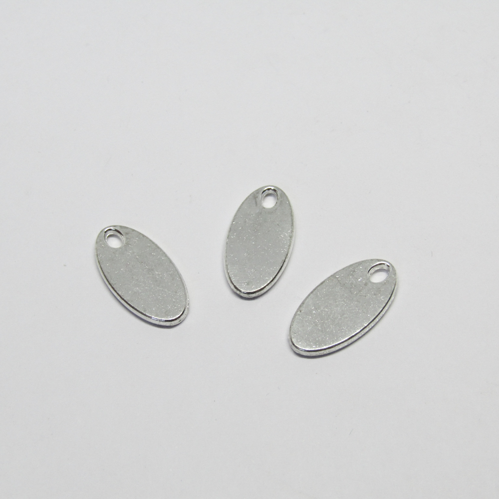 PEWTER PLACA OVAL 18965