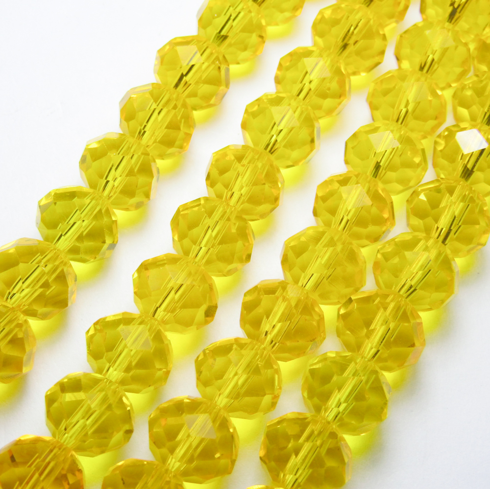 CRISTAL DONA AMARILLO OSCURO 8*10 MM