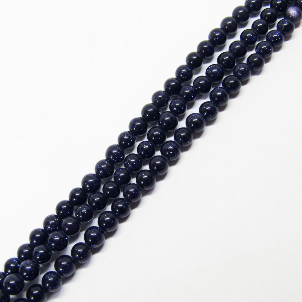 BOLA VENTURINA AZUL 4MM