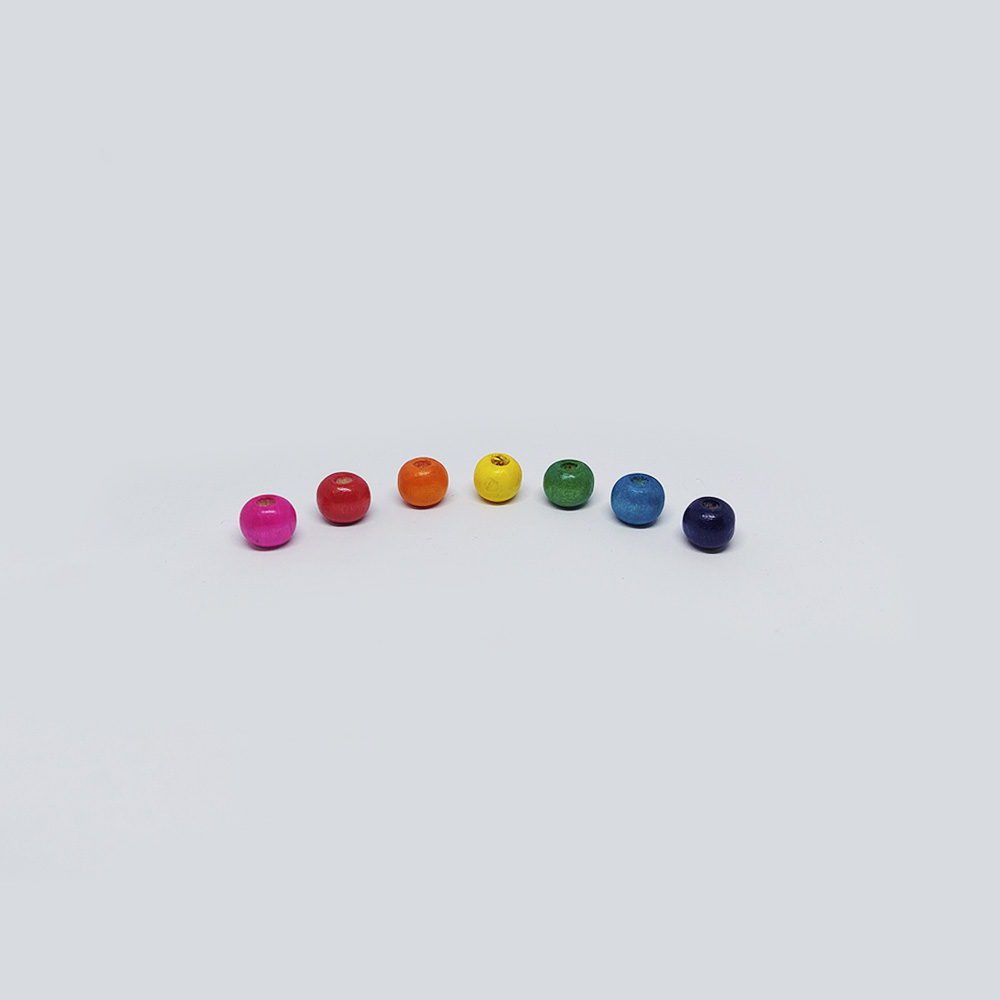 MADERA BOLA MULTICOLOR 10MM *500GRM