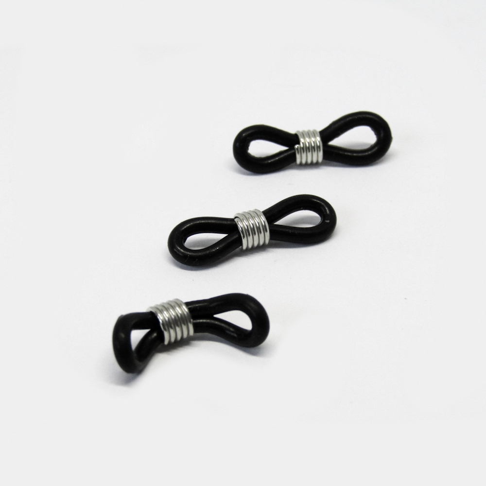 PORTA LENTE NEGRO PLATEADO