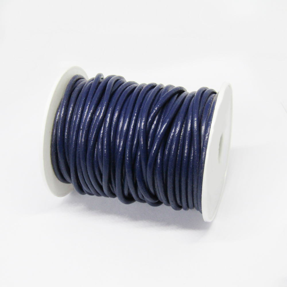 CUERO NATURAL LISO 3 MM *20 AZUL